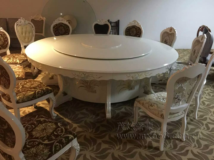 茂炫大理石电动餐桌