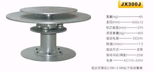 电动餐桌转台